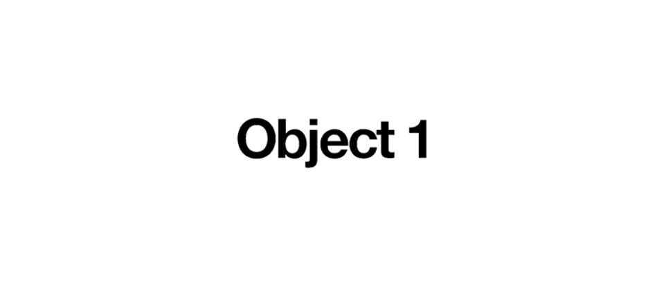 Object 1